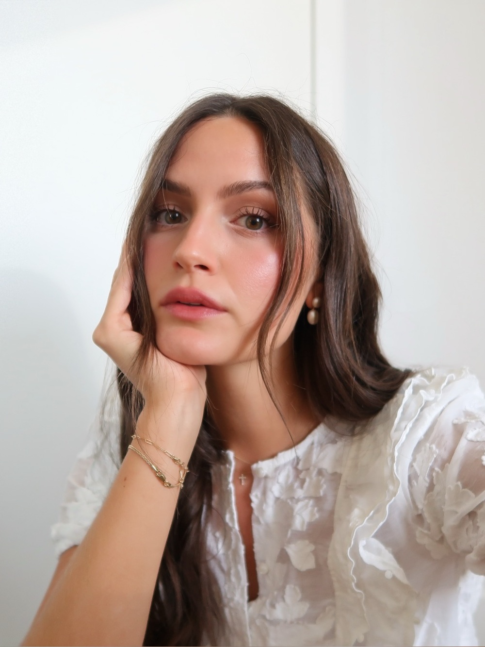 Sezane Ruffled Short Sleeve Top Size 36